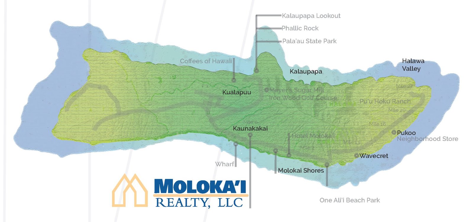 Molokaʻi Map